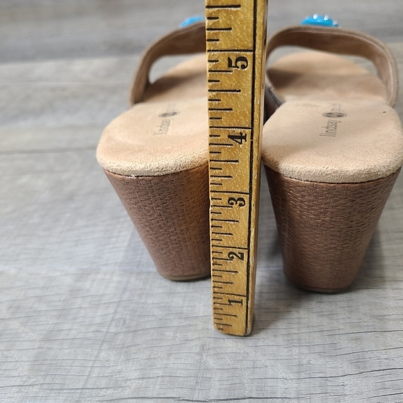 Lindsay Phillips open toe wedge sandal Size 9.5 - Picture 8 of 10